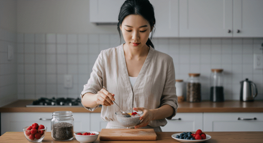 치아시드, 포만감 높은 다이어트 간식 만들기
