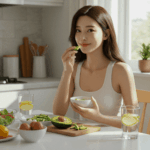 아보카도 다이어트를 하고 있는 한국 여자 다이어터